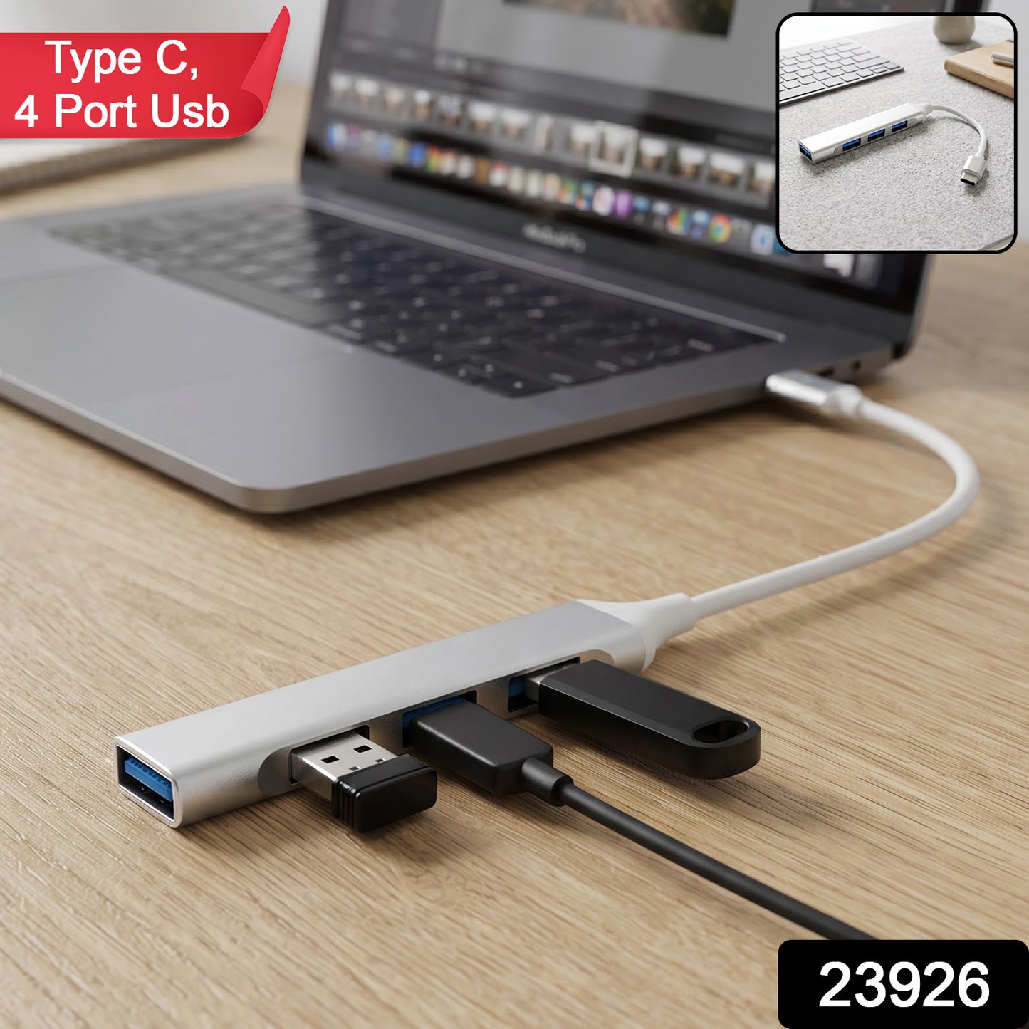 Type C to USB hub full SKU code 23926