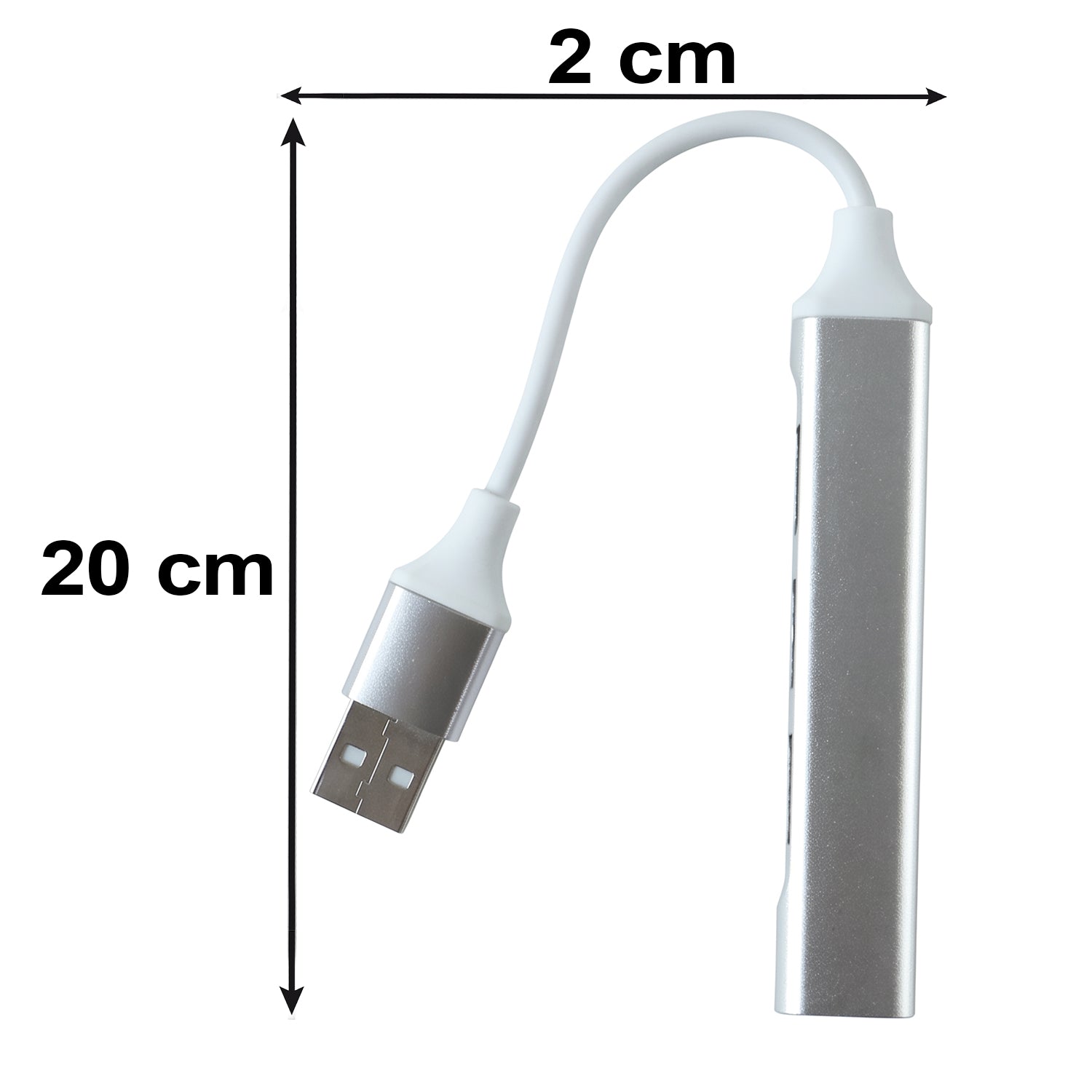 USB hub size reference