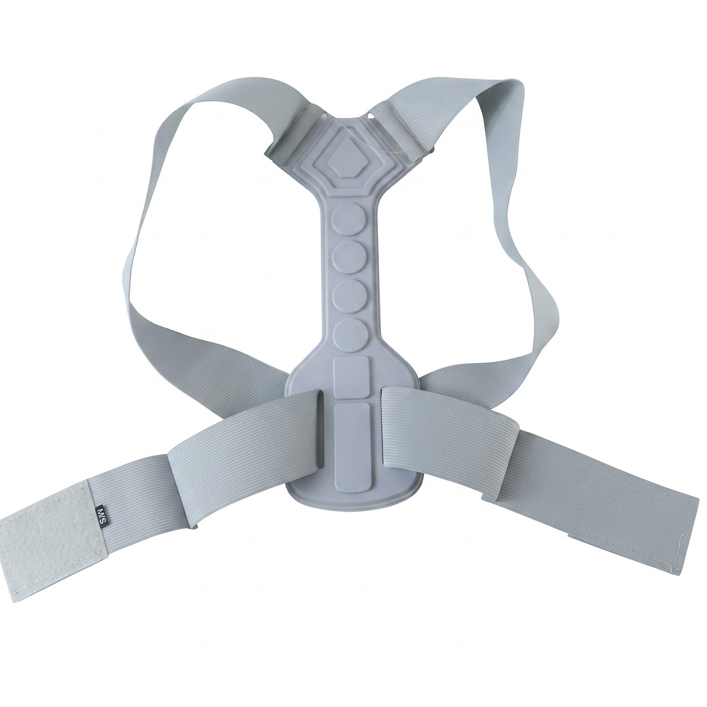 Posture corrector belt on white background