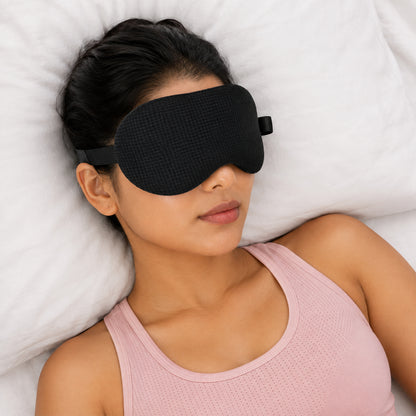 Soft sleep eye mask application