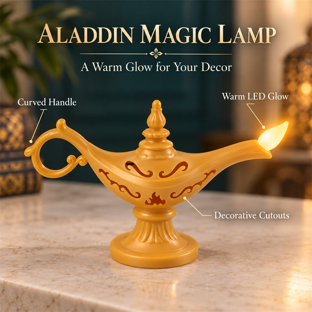Decorative magic lamp shaped LED light 05