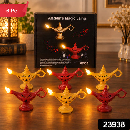 Decorative magic lamp shaped LED light 6 Pc Set label