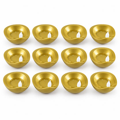 Golden flameless water sensor LED diya 04