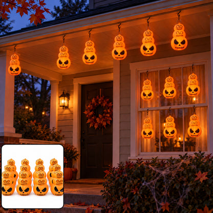Halloween three tier pumpkin LED lights - decorative display