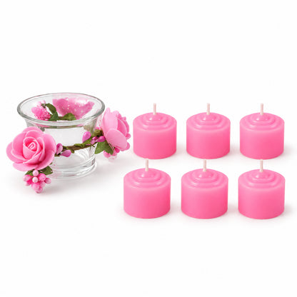 Decorative pink candle gift set with floral glass holder Pink_Candle_Gift_Set_04.jpg