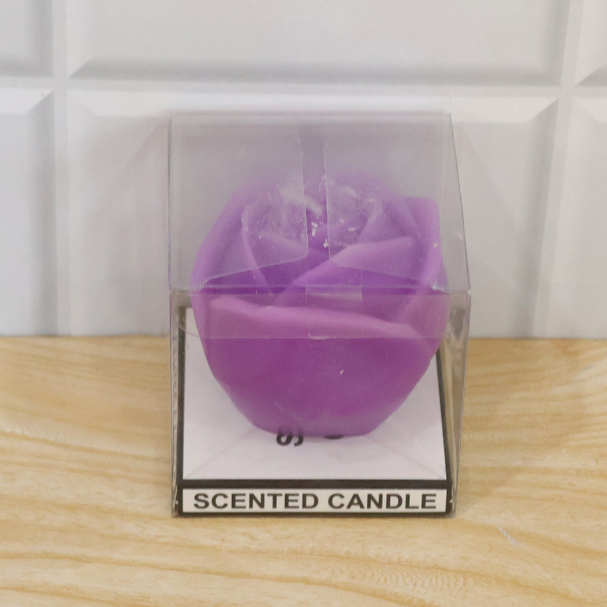 Rose design decorative wax candle actual product