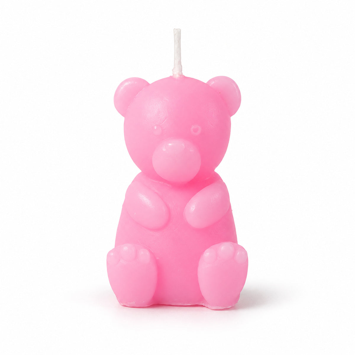 Small teddy bear shape decorative wax candle 05