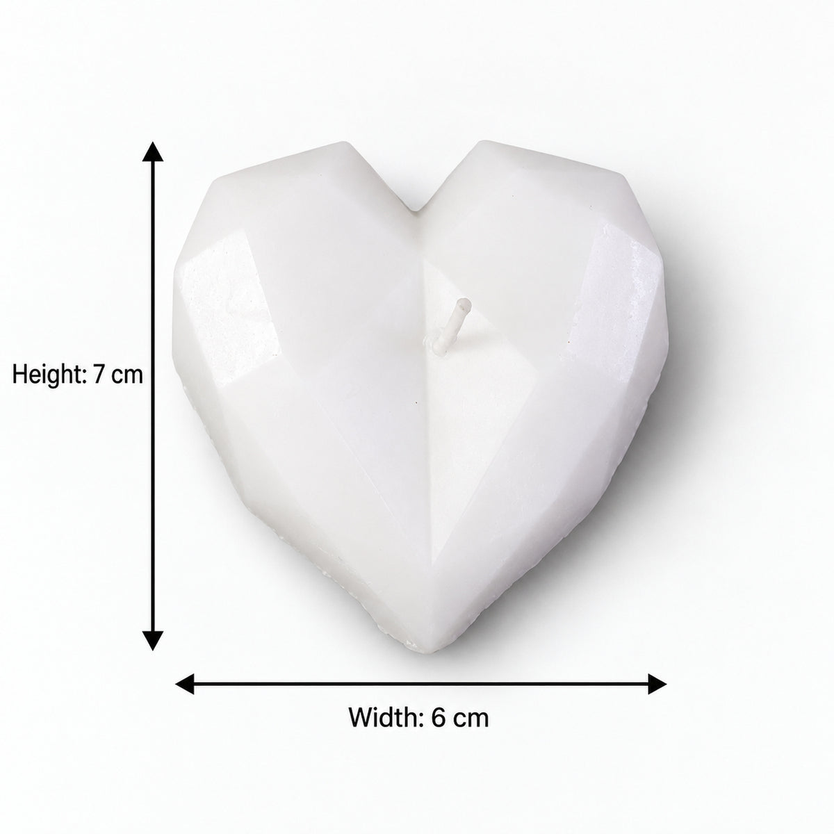 Heart shaped diamond faceted decorative wax candle 1 piece Heart_Candle_06.jpg
