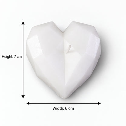 Heart shaped diamond faceted decorative wax candle 1 piece Heart_Candle_06.jpg