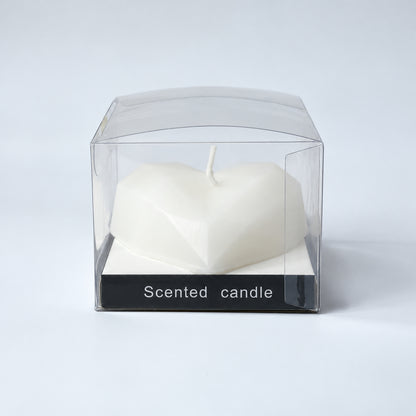 Heart shaped diamond faceted decorative wax candle 1 piece Heart_Candle_08.jpg
