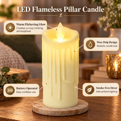 LED candle feature view
