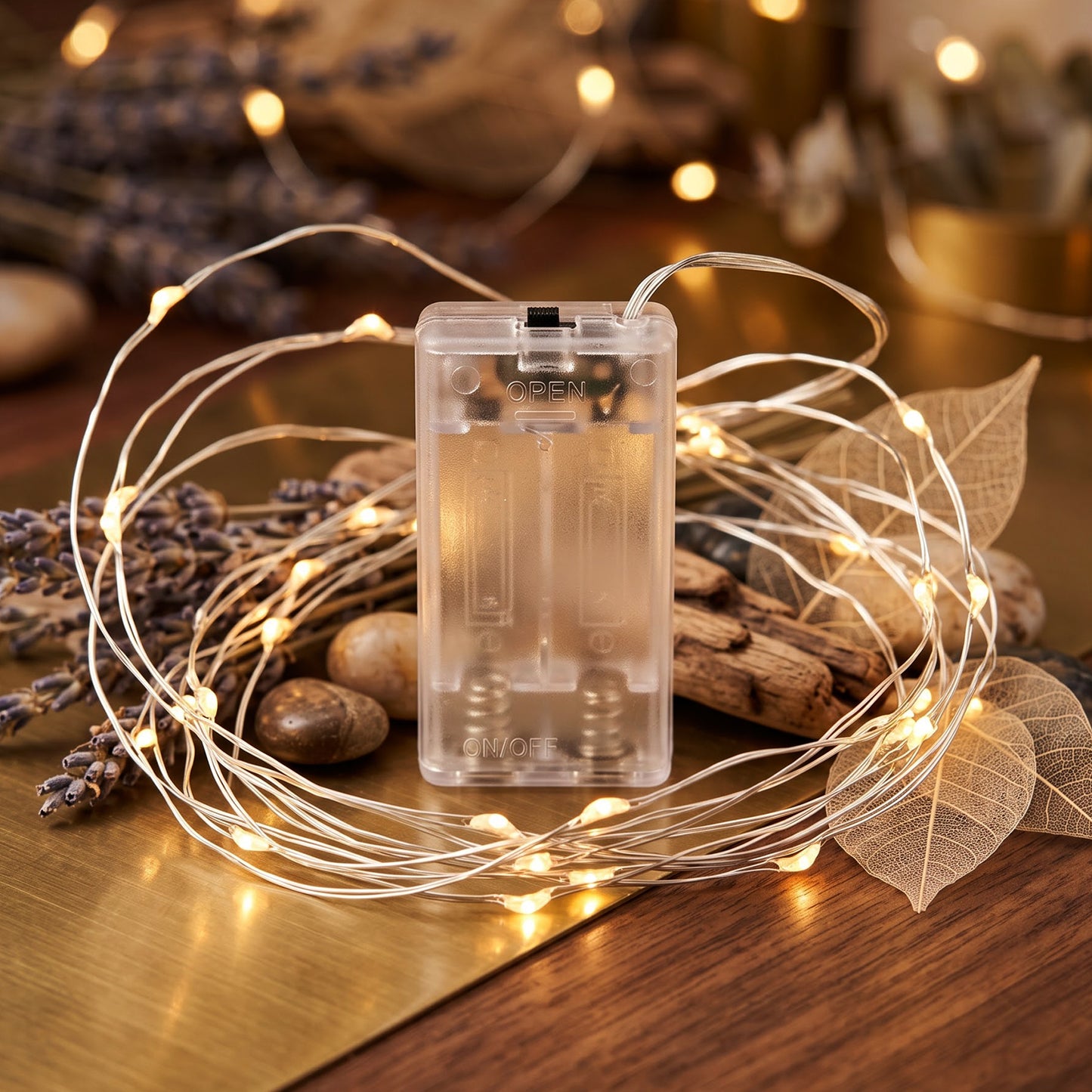Battery operated string LED light set