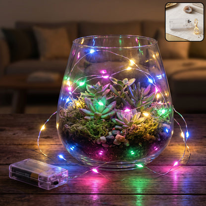 Decorative multi string LED light lifestyle view