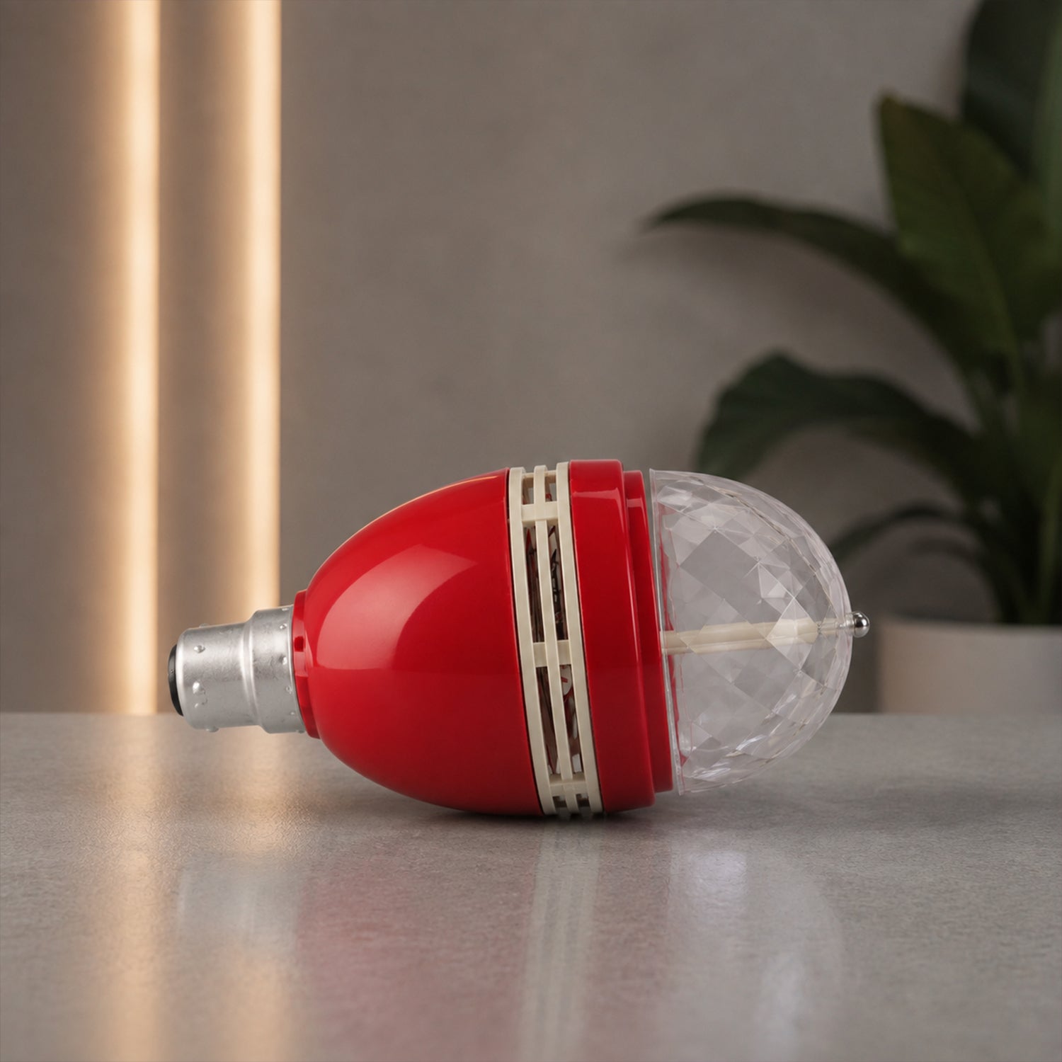 Rotating disco light bulb product view