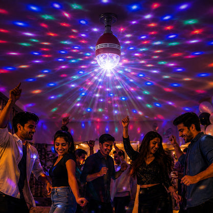 Multicolour LED party light projection effect
