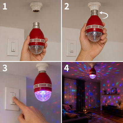 LED disco light bulb installation steps