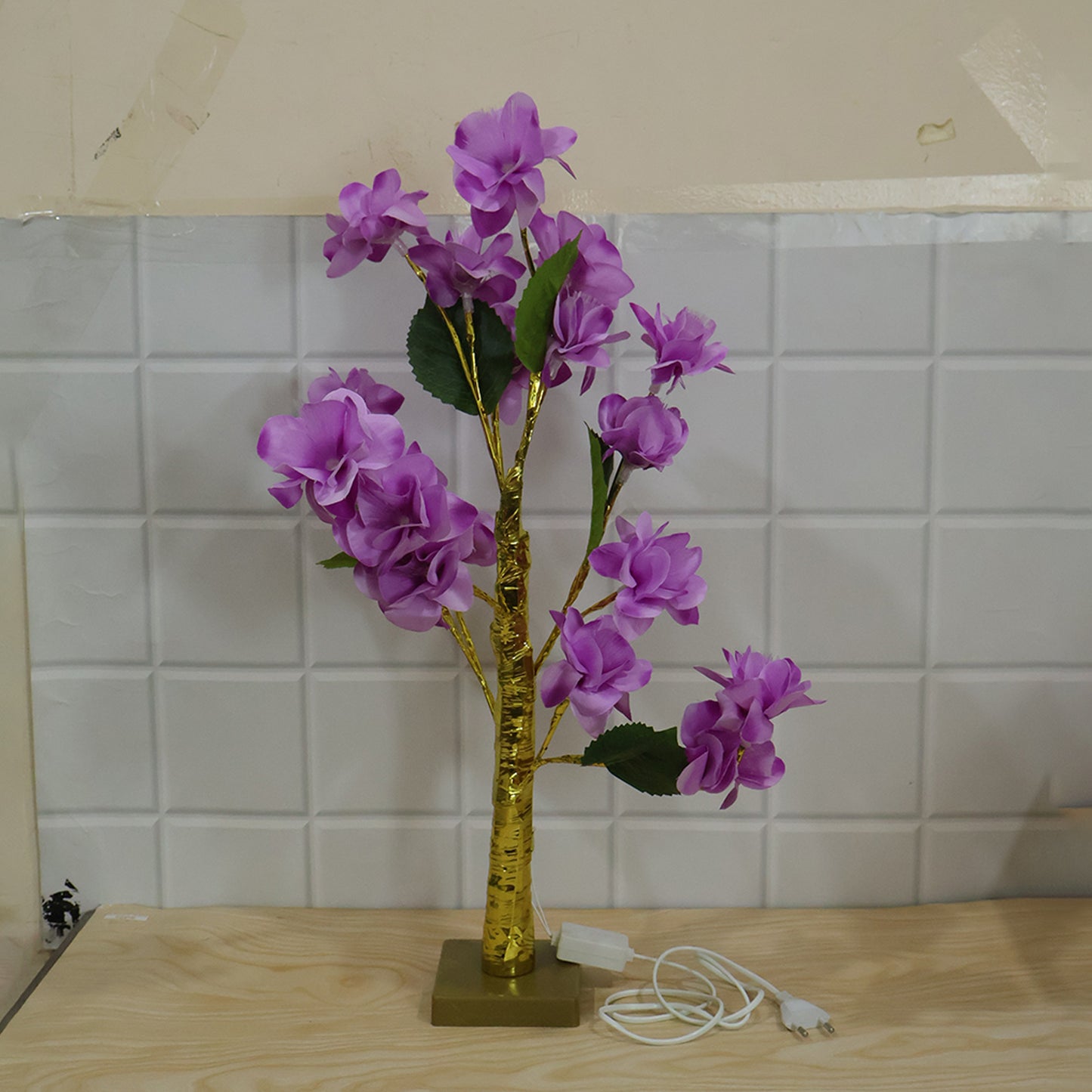 Artificial flower LED decorative lamp live photo