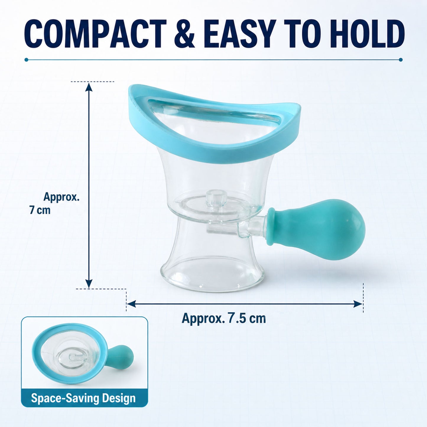 Manual eye wash cup dimensions