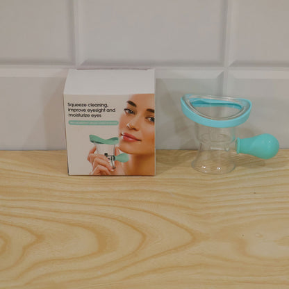 Actual manual eye cleaning cup with color box packaging
