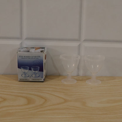Actual transparent eye wash cup set with color box