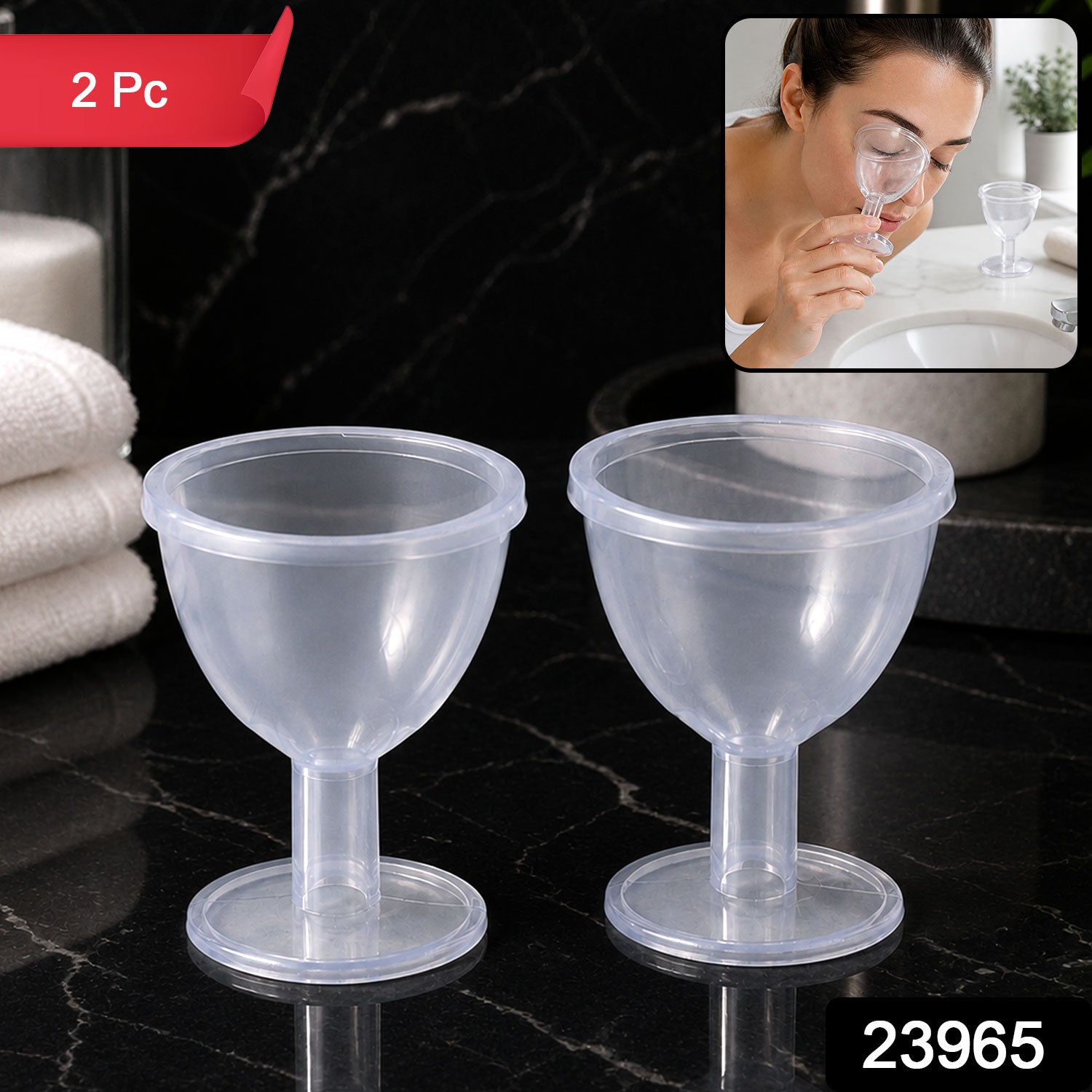 Transparent eye wash cup set SKU 23965 image
