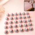 Soft Duvet Fastener Buttons, Fabric Covered Bedding Locking Clips Set (30 Pc Set)