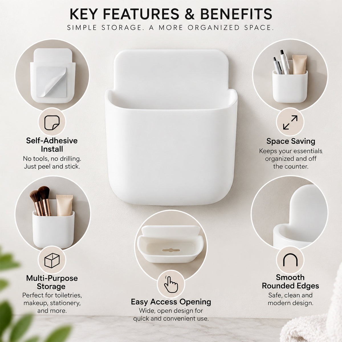 Wall mounted mobile and remote holder product image 8