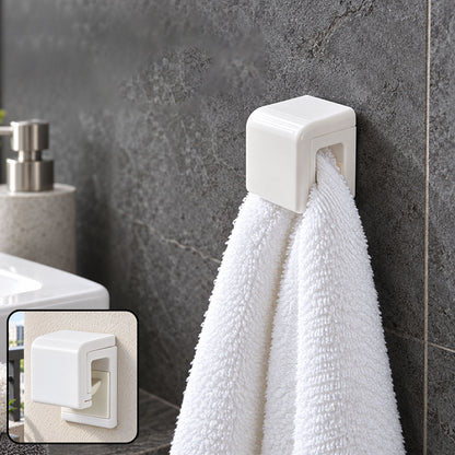 Wall mounted push type towel holder image 1