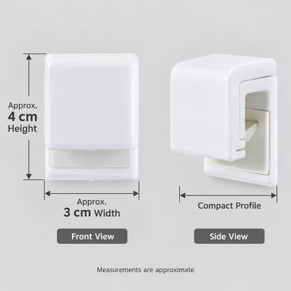 Wall mounted push type towel holder image 6