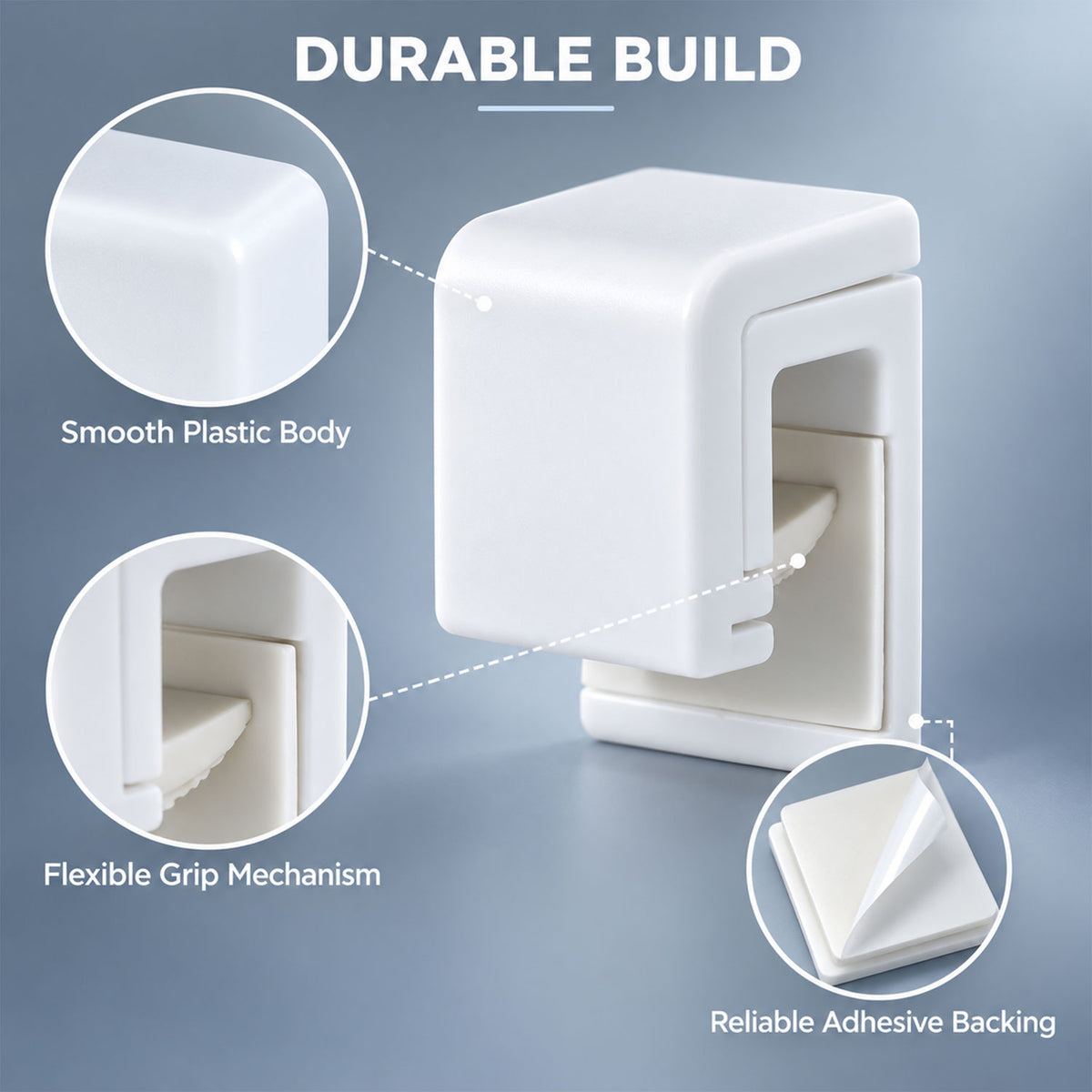 Wall mounted push type towel holder image 7