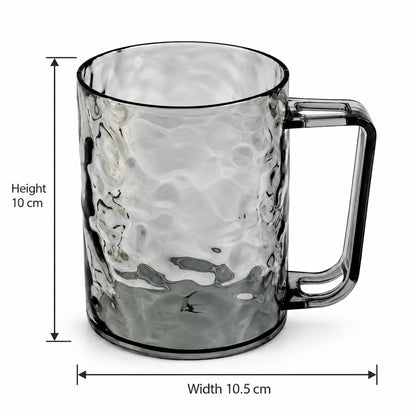 Textured plastic mug with handle 6