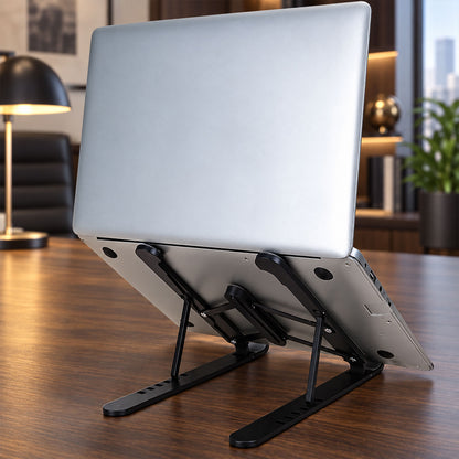 Ergonomic laptop riser desk work