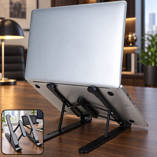 Portable foldable laptop stand adjustable
