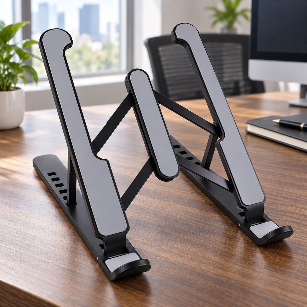 Laptop stand feature view
