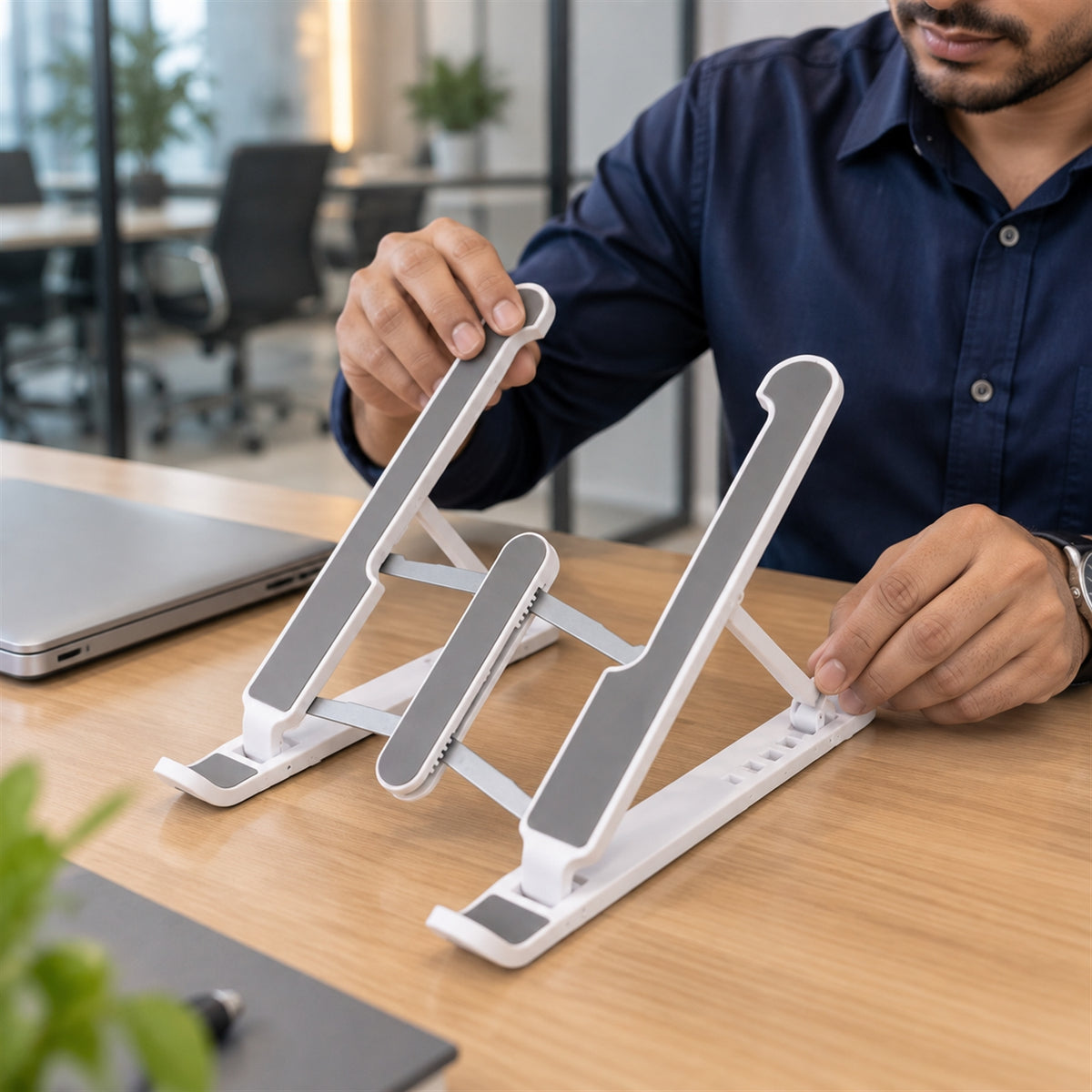Laptop stand angle detail