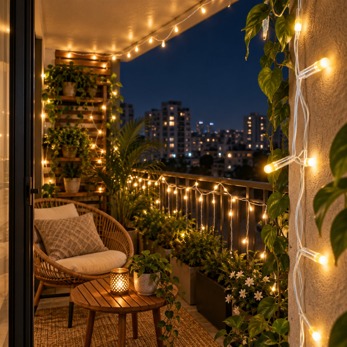 String light glow view