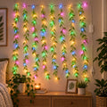 BIS Certified Decorative Leaf LED Curtain Light with Button Controller (1 Pc, Approx. 3.5 Mtr)