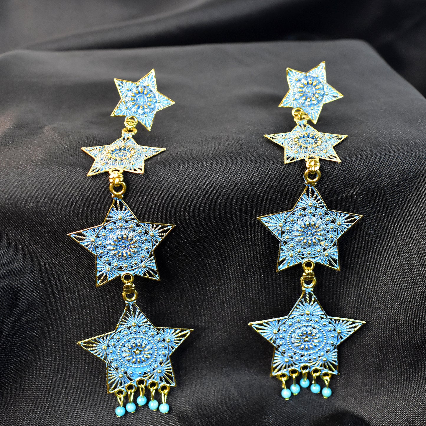 Traditional Colourful Earrings Pair