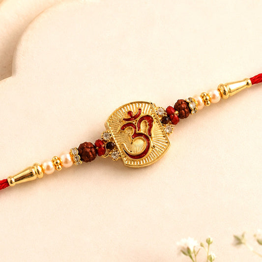 Rakhi – Elegant Rudraksha Beads with Traditional Style for Raksha Bandhan