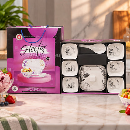 Plastic Dinner Set – 9-Piece Lightweight & Durable | Hector