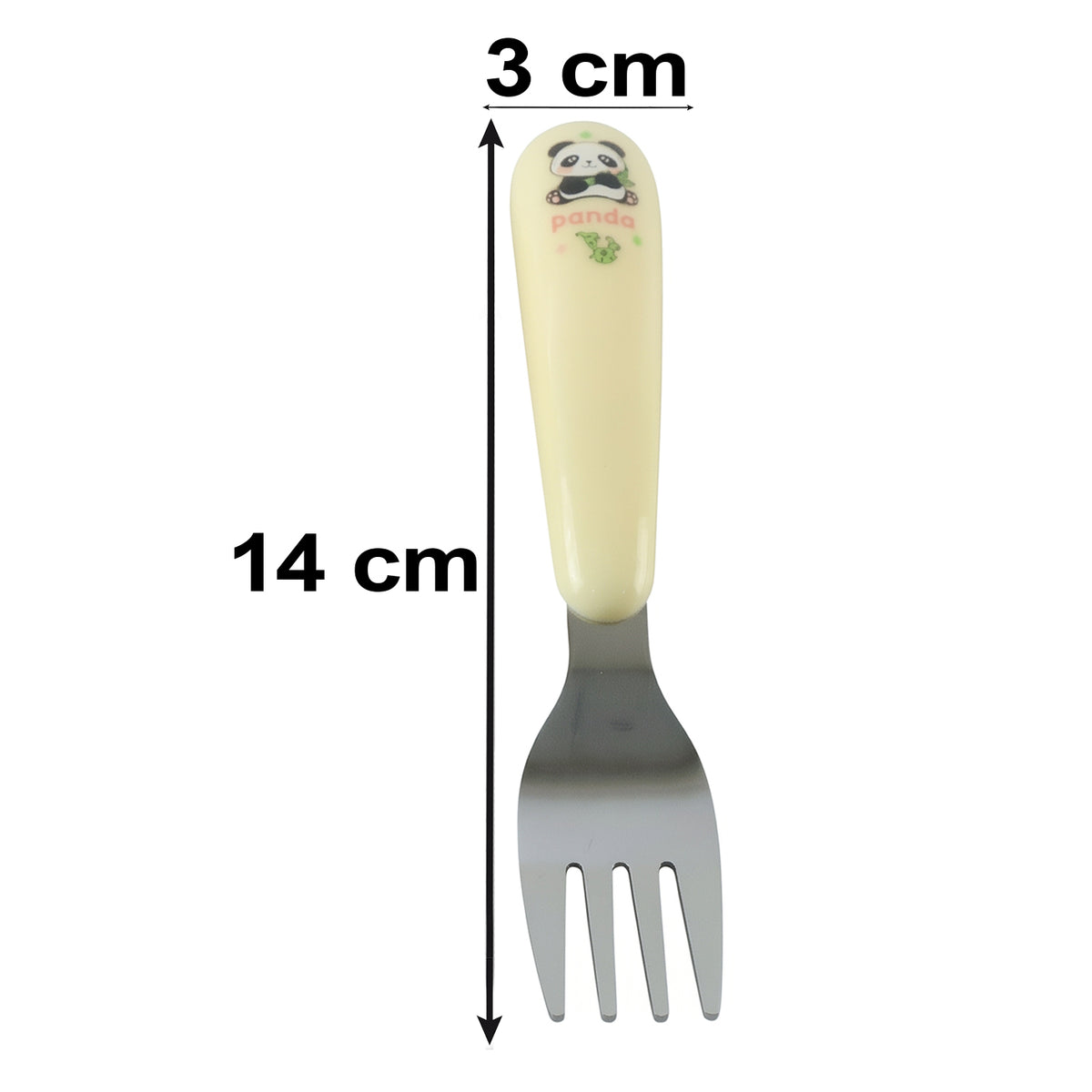 Kids cartoon cutlery size guide