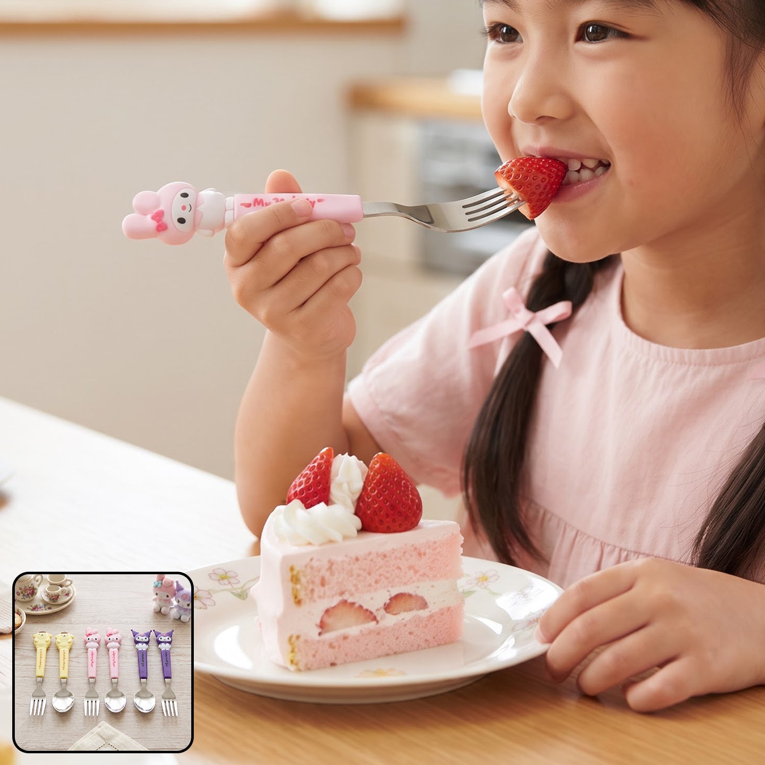 Cartoon fork for kids mealtime