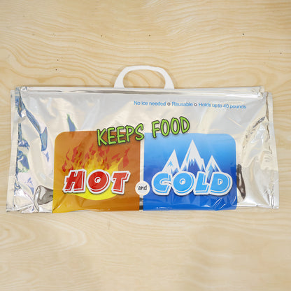 Big insulated hot and cold food storage bag live photo