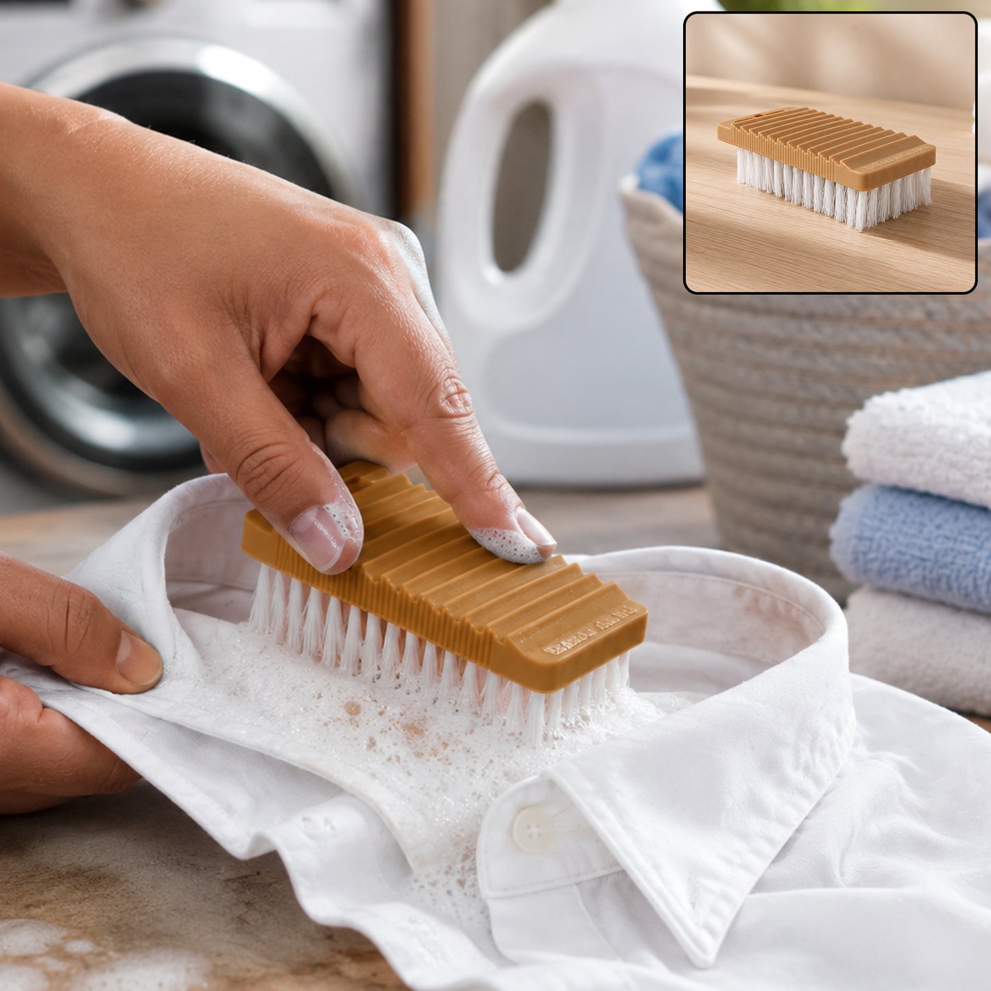 Plastic multipurpose brush cleaning fabric