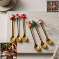 Golden Cartoon Spoon Set – Stylish & Durable Tableware