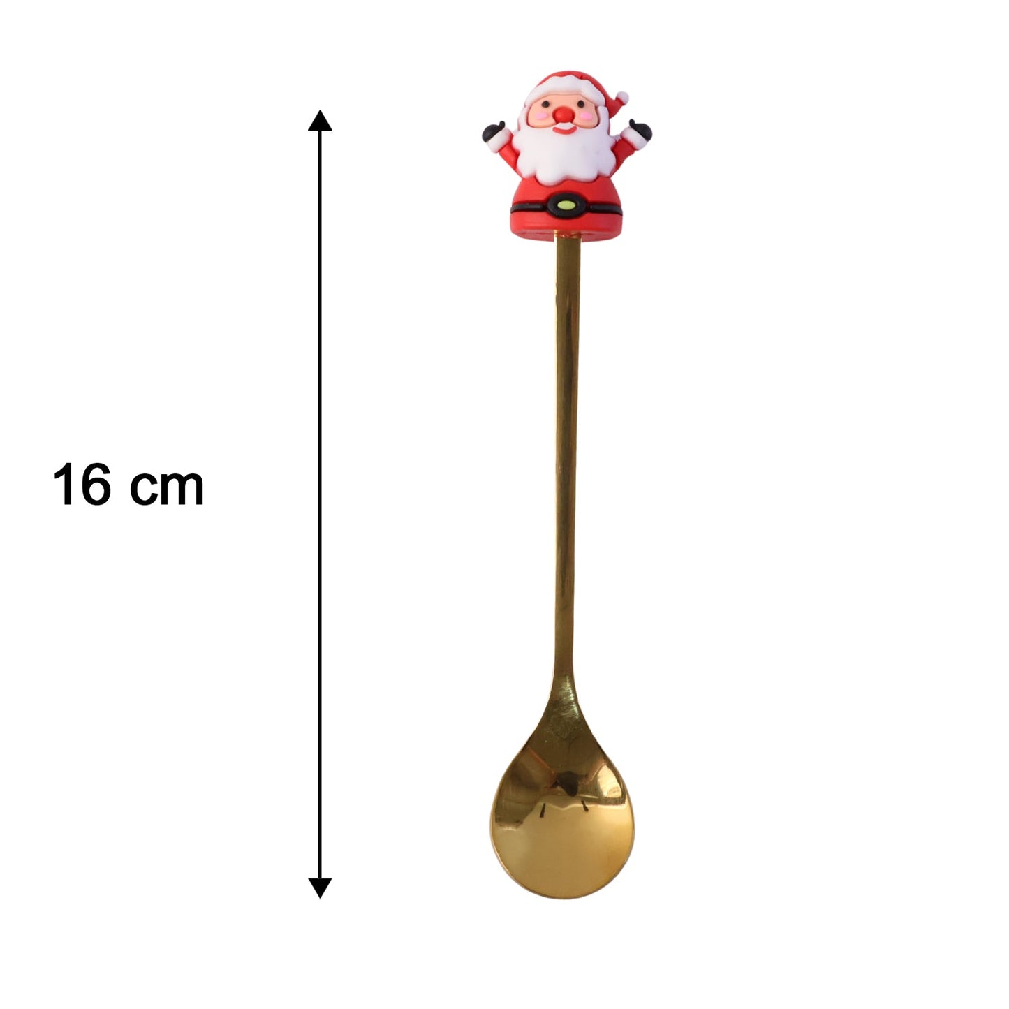 Golden Cartoon Spoon Set with Gift Box Steel Dessert Coffee Tea Spoons (6 Pc Set)