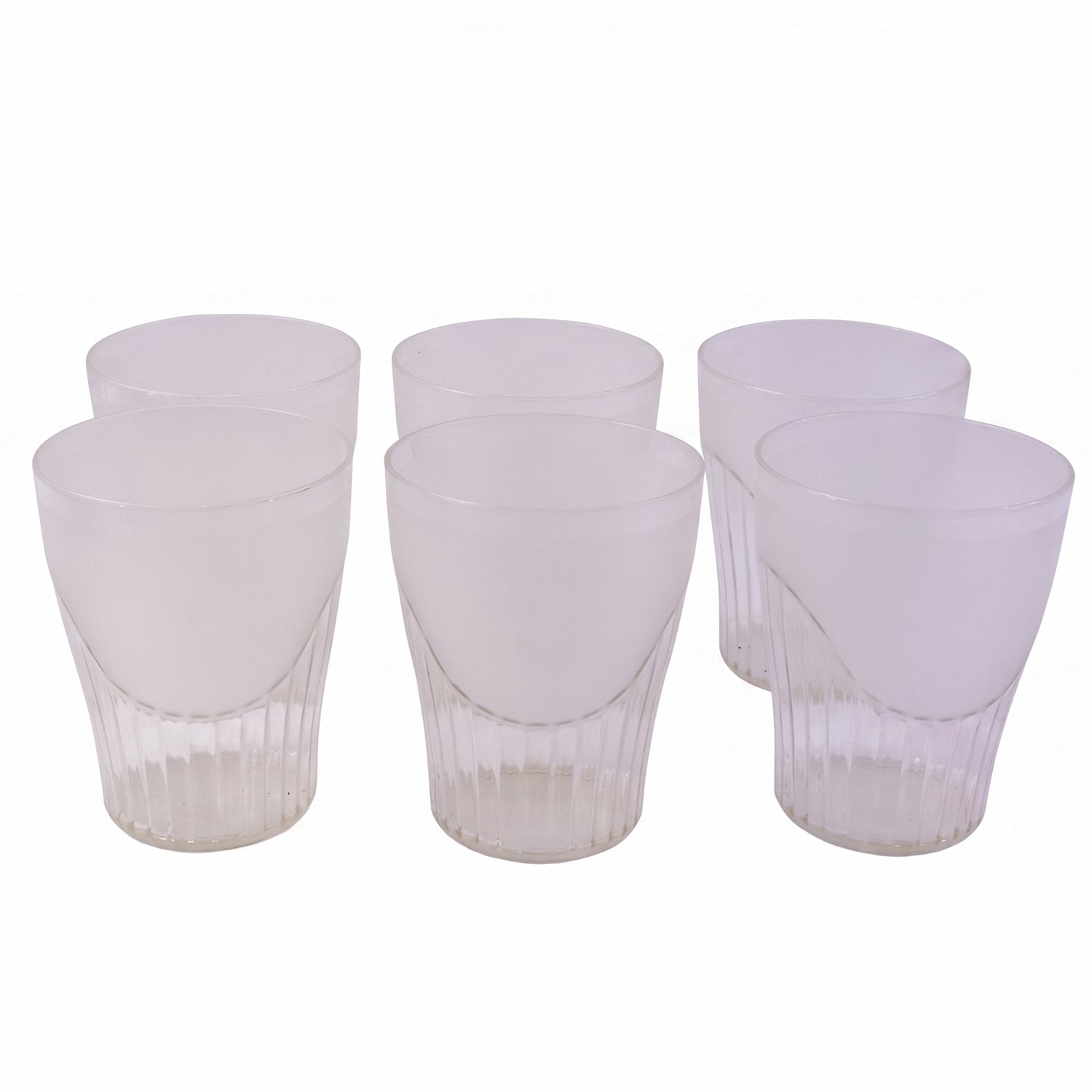 24059 plastic juice glass white background