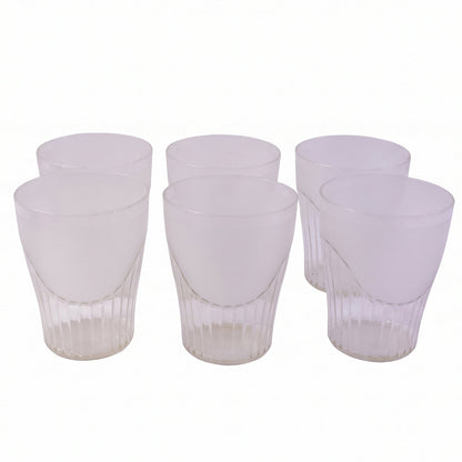 24059 plastic juice glass white background