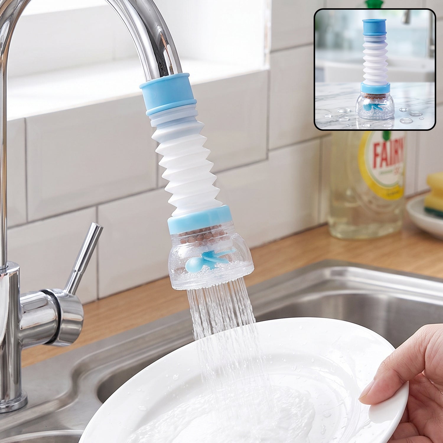 Plastic faucet water filter aerator - image 1