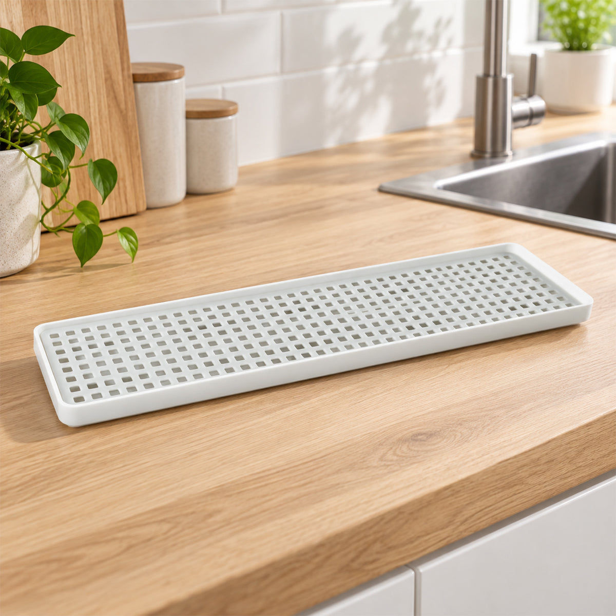 Plastic drainage storage tray product view